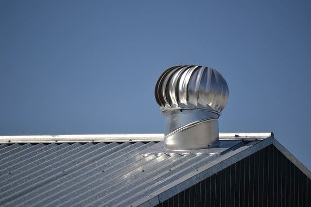 Image of a roof vent on a shed