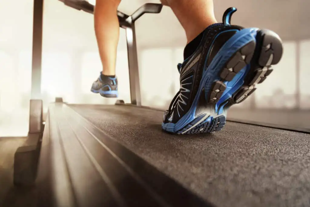 Image of a person running on a treadmill.