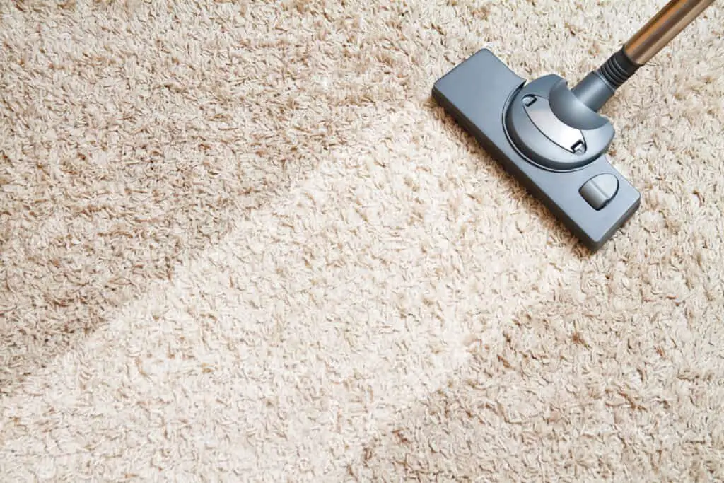Image of a vacuum cleaner cleaning carpet