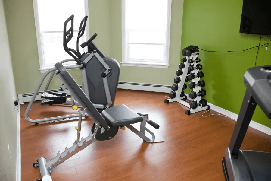 Image of a compact apartment gym