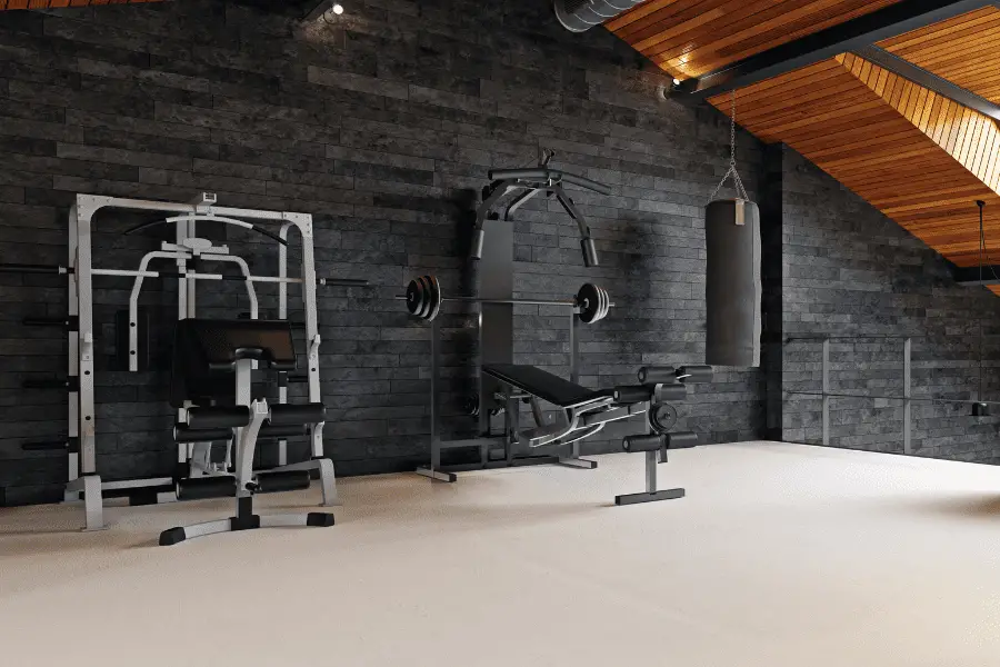 Image of a multi-gym in a home gym